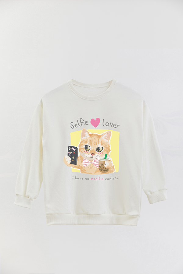 BUZO CREWNECK RUSTICO KITTY DREAMS SELFIE LOVER