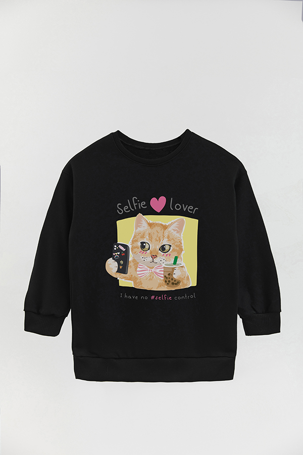 BUZO CREWNECK RUSTICO KITTY DREAMS SELFIE LOVER