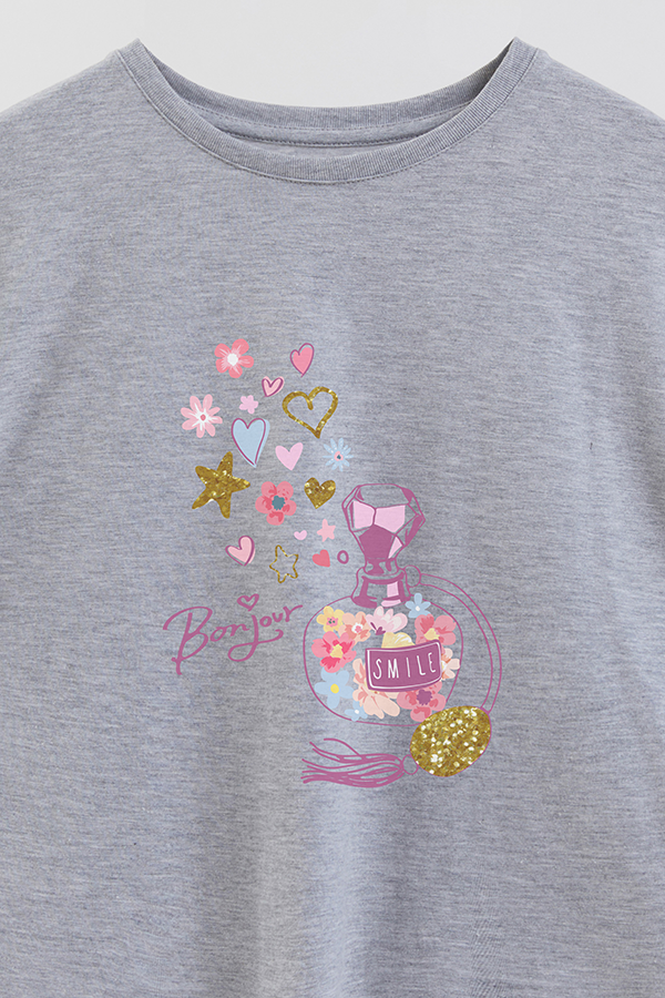 REMERA GIRL OVER BONJOUR SMILE