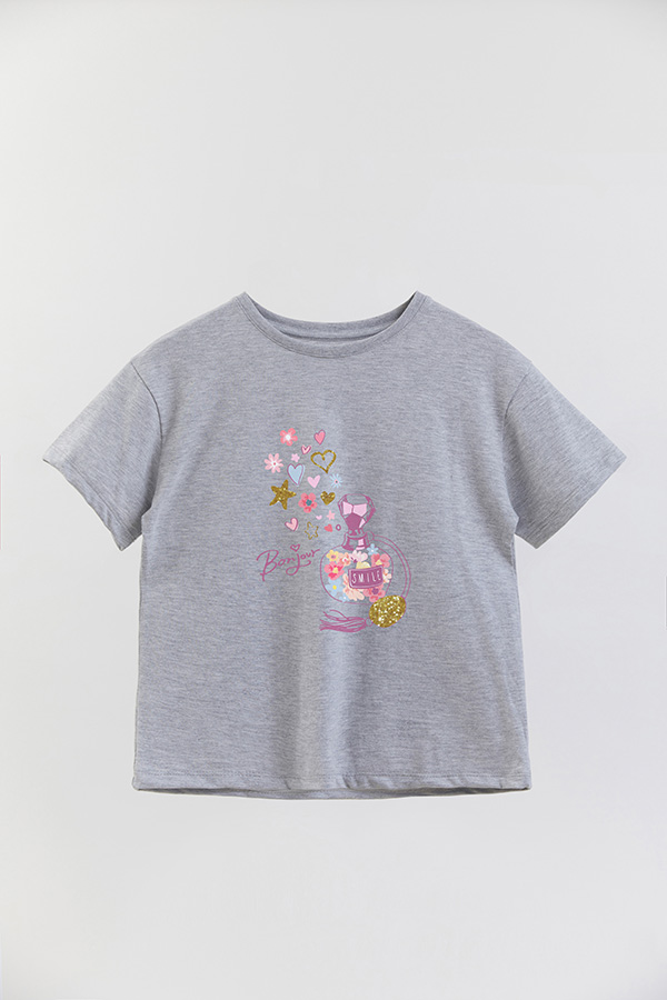REMERA GIRL OVER BONJOUR SMILE