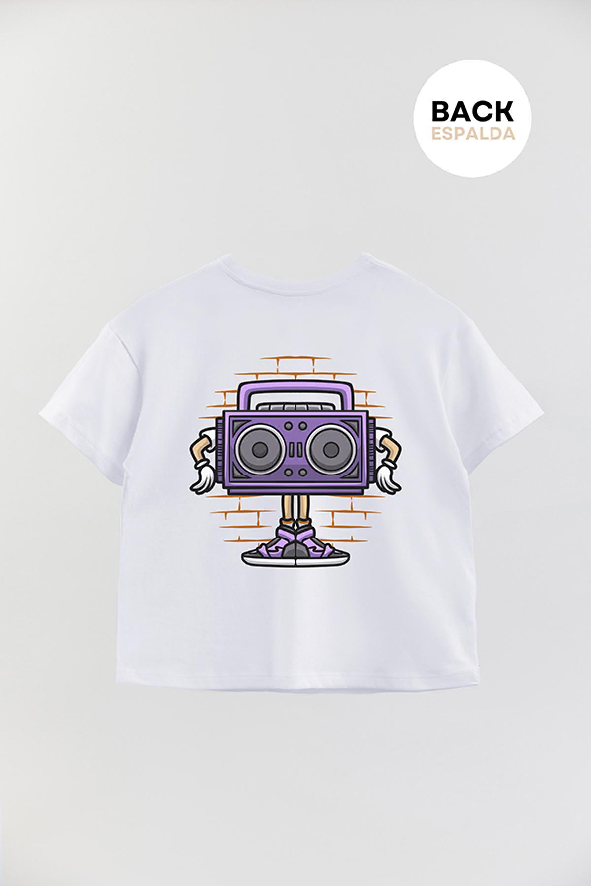 REMERA BOY OVER URBAN STEREO PURPLE