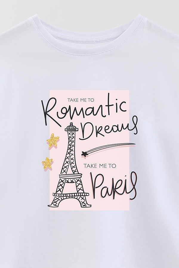REMERA GIRL OVER ROMANTIC DREAMS