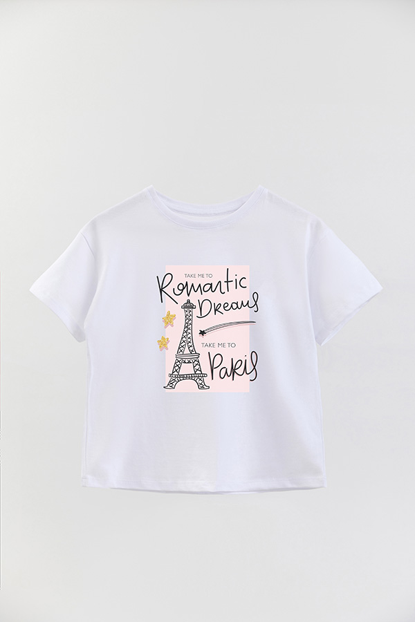 REMERA GIRL OVER ROMANTIC DREAMS