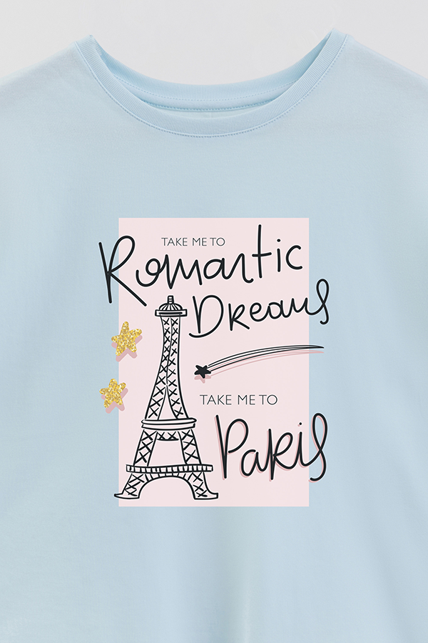 REMERA GIRL OVER ROMANTIC DREAMS