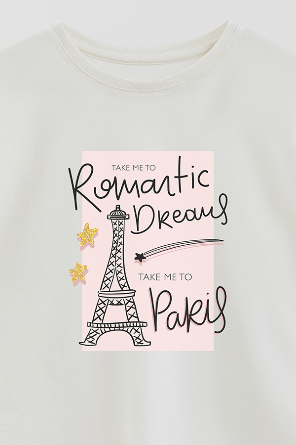 REMERA GIRL OVER ROMANTIC DREAMS