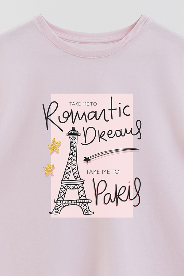 REMERA GIRL OVER ROMANTIC DREAMS