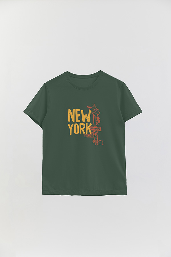 REMERA BASICA ESTAMPADA HD NEW YORK