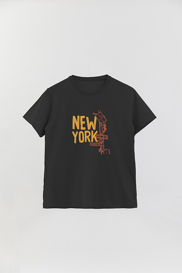 REMERA BASICA ESTAMPADA HD NEW YORK