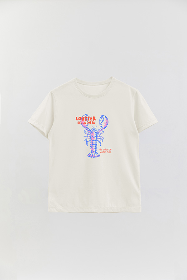 REMERA BASICA ESTAMPADA HD LOBSTER