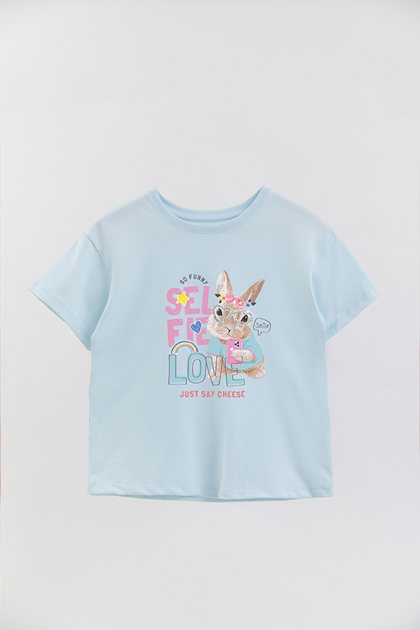 REMERA GIRL OVER SELFIE LOVE
