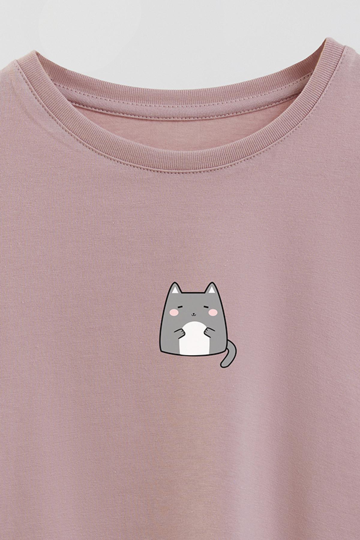 REMERA GIRL OVER CAT 7