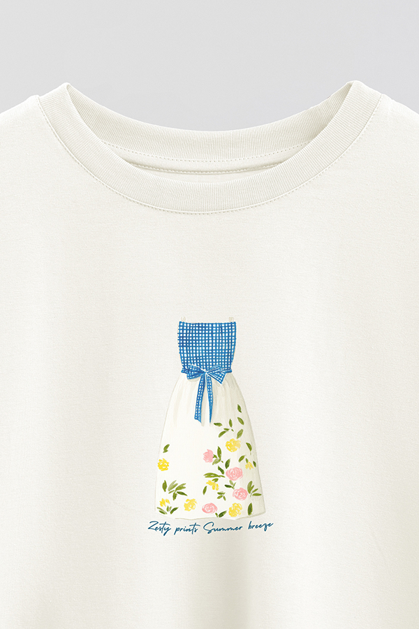 REMERA CROP ESTAMPADA COASTAL ZESTY PRINTS