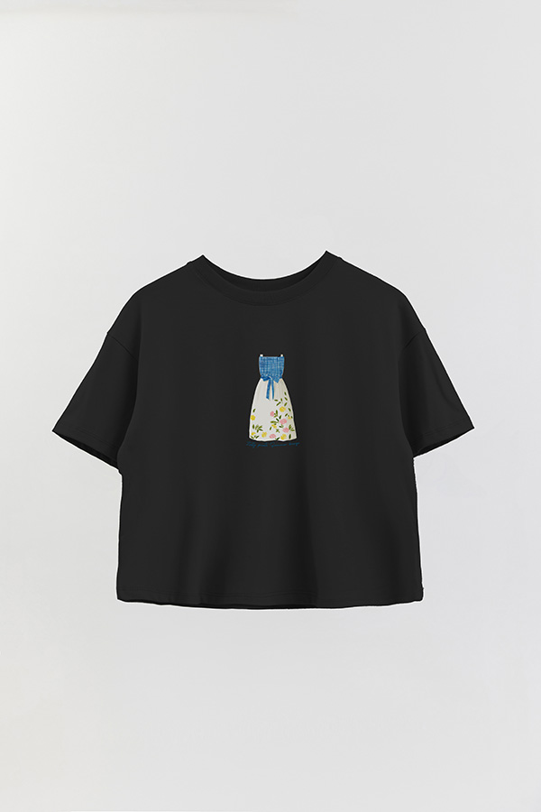 REMERA CROP ESTAMPADA COASTAL ZESTY PRINTS