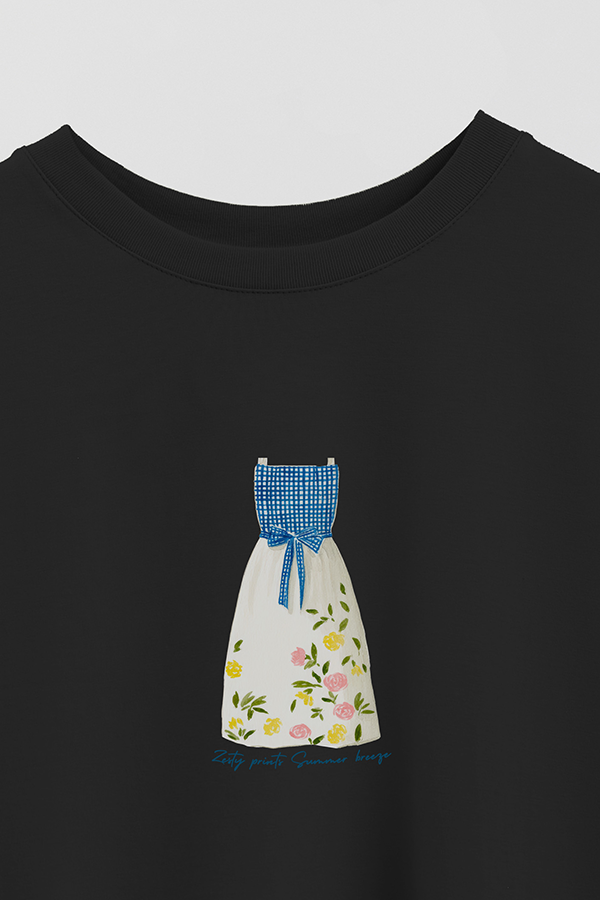 REMERA CROP ESTAMPADA COASTAL ZESTY PRINTS