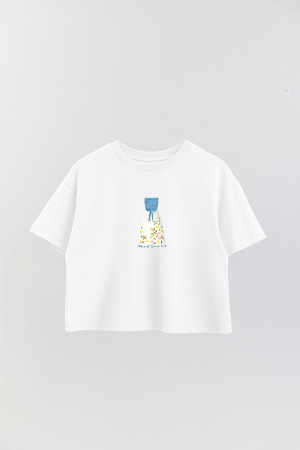 REMERA CROP ESTAMPADA COASTAL ZESTY PRINTS