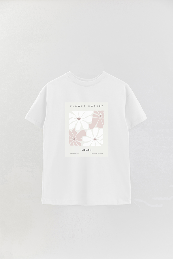 REMERA OVER ESTAMPADA ART COLLECTION MILAN