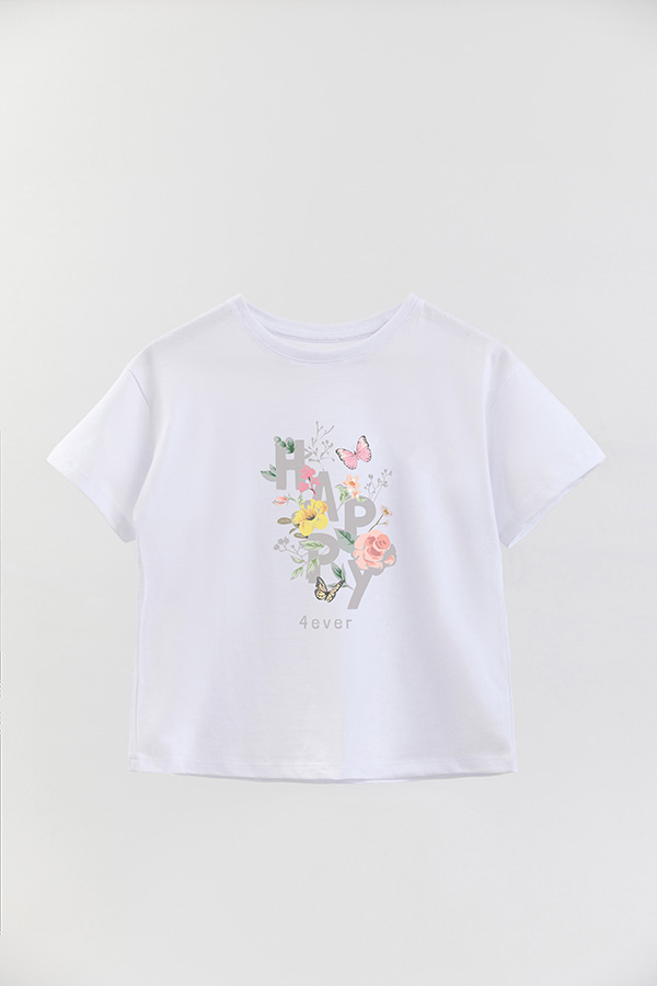 REMERA GIRL OVER HAPPY