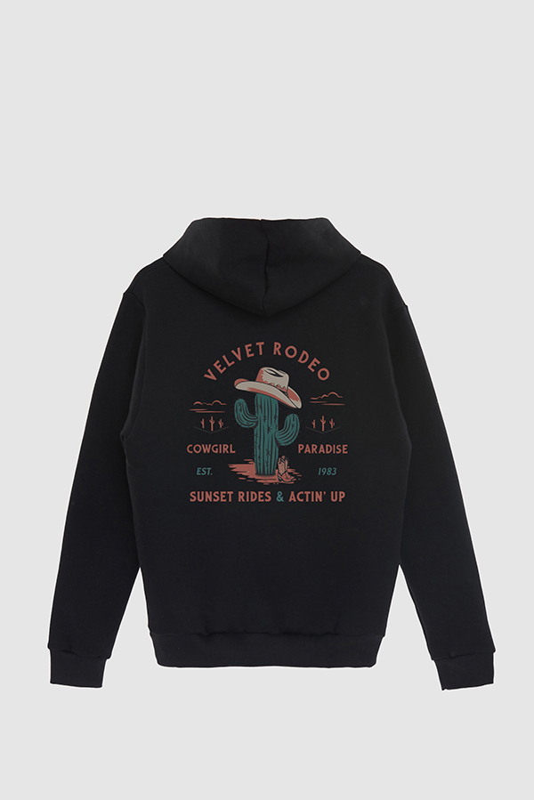 HOODIE ESTAMPADO WESTERN PINK VELVET RODEO