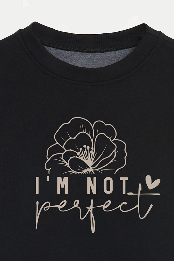 BUZO CROP FRISA ESTAMPADO MINIMAL LOVE NOT