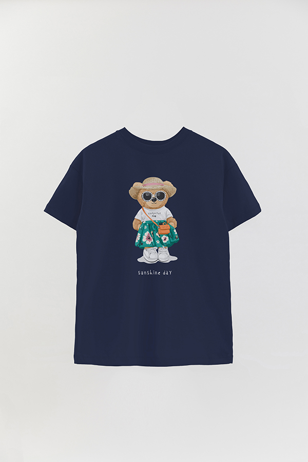 REMERA OVER ESTAMPADA UNISEX TEDDY SUNSHINE DAY