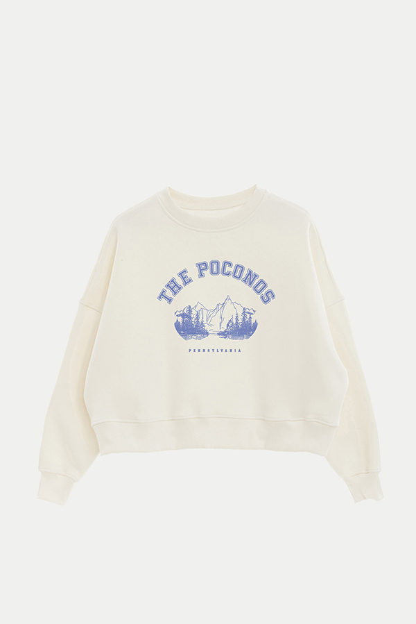 BUZO CROP ESTAMPADO TEXAN POCONOS