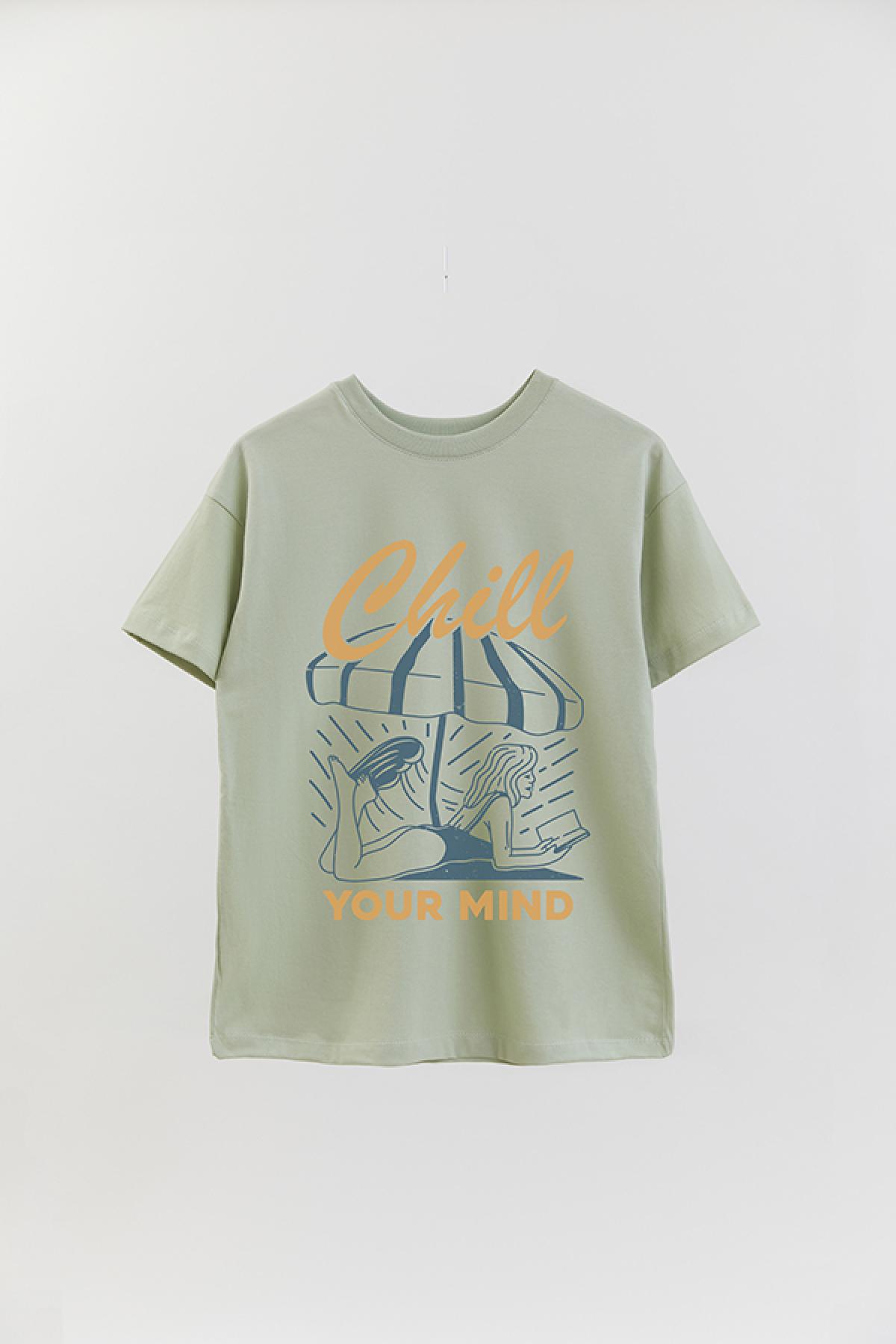 REMERA OVER ESTAMPADA SM CHILL YOUR MIND