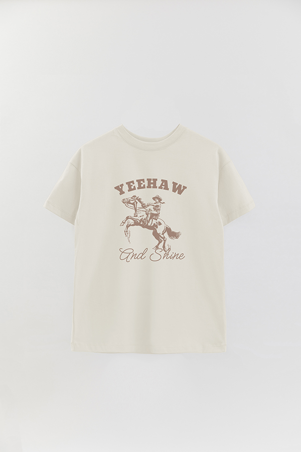 REMERA OVER ESTAMPADA COSMIC  GIRL YEHAAW