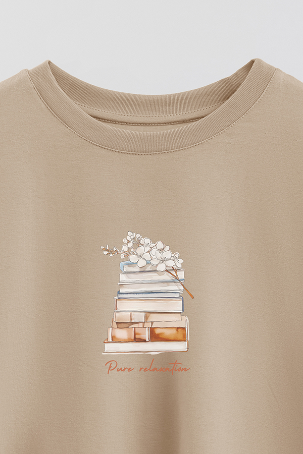 REMERA CROP ESTAMPADA COASTAL PURE RELAXATION