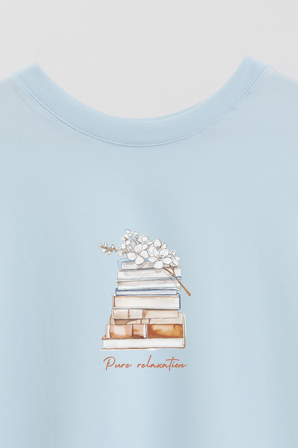 REMERA CROP ESTAMPADA COASTAL PURE RELAXATION