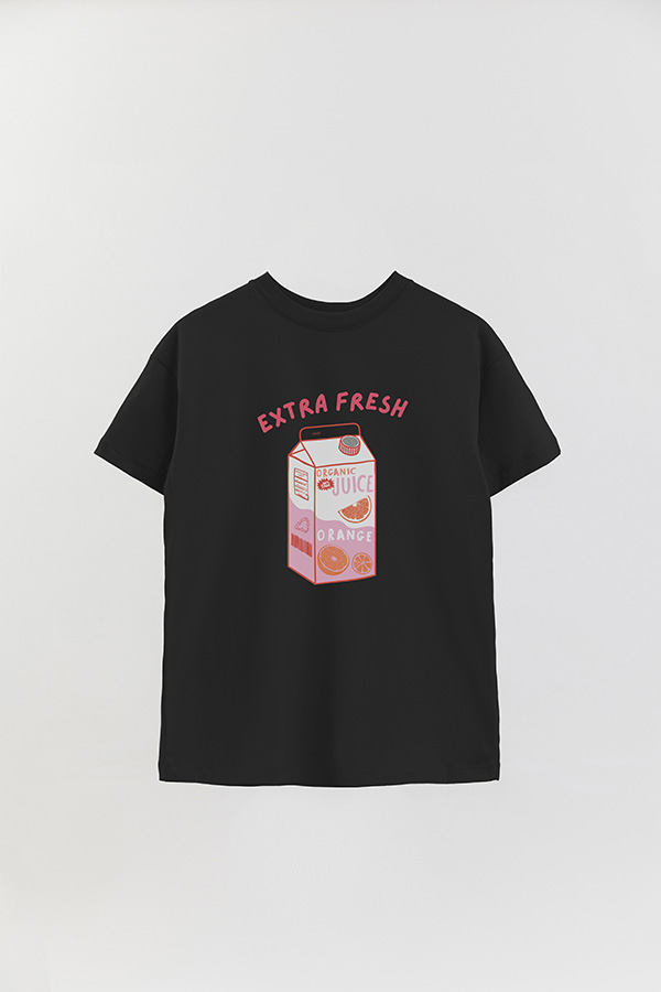 REMERA OVER ESTAMPADA EXTRA FRESH