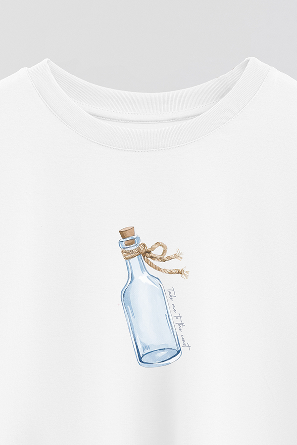 REMERA CROP ESTAMPADA COASTAL TAKE ME TO THE COAST