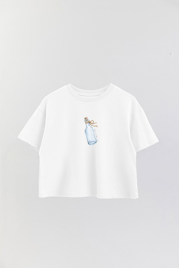 REMERA CROP ESTAMPADA COASTAL TAKE ME TO THE COAST
