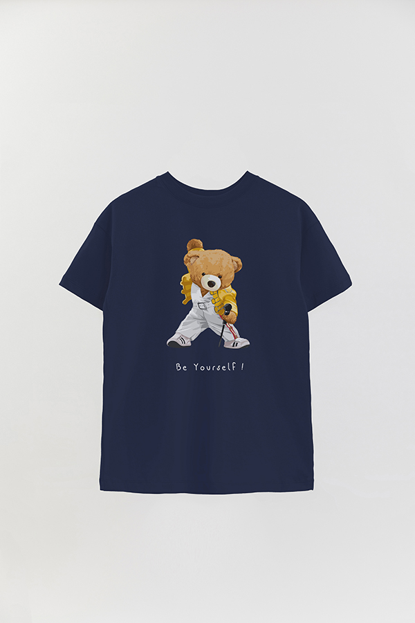 REMERA OVER ESTAMPADA UNISEX TEDDY BE YOURSELF