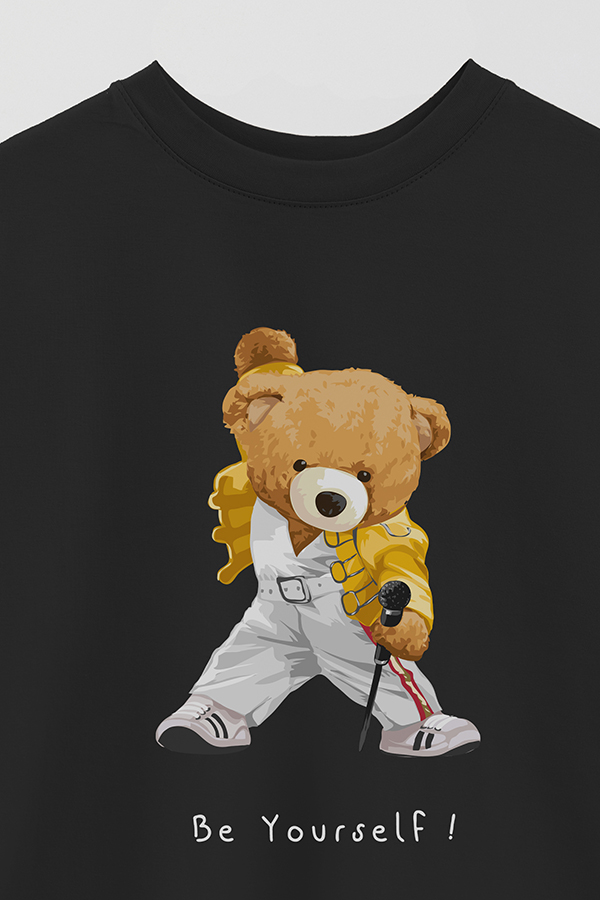 REMERA OVER ESTAMPADA UNISEX TEDDY BE YOURSELF