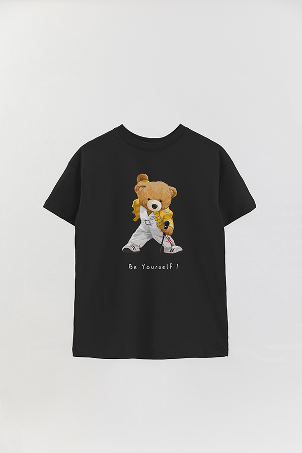 REMERA OVER ESTAMPADA UNISEX TEDDY BE YOURSELF