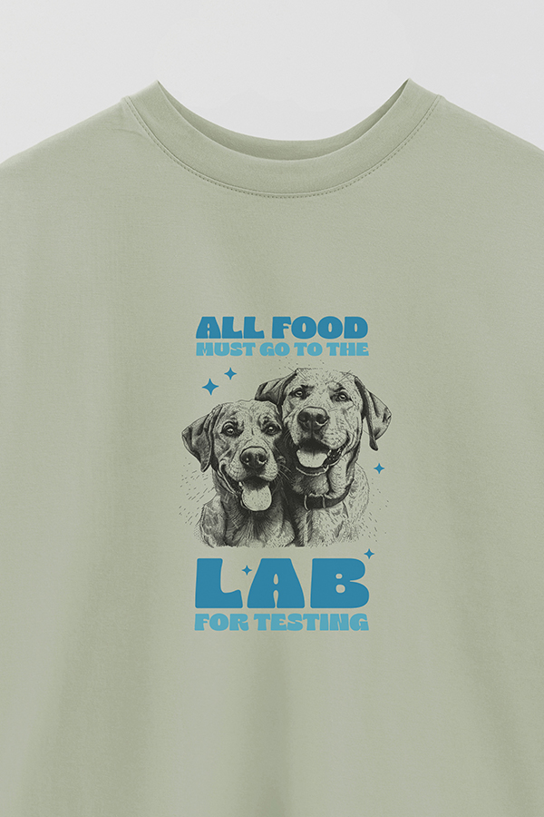 REMERA OVER ESTAMPADA DOG LABRADOR
