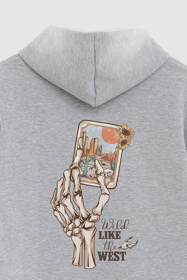 HOODIE ESTAMPADO WESTERN WILD LIKE THE WEST