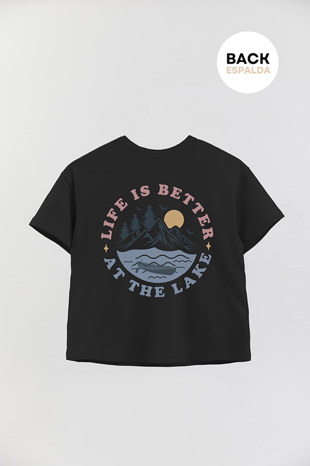 REMERA BOY OVER ADV LIFE IS BETTER AT THE LAKE