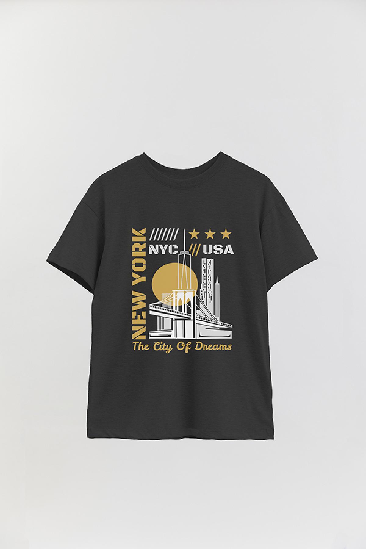 REMERA OVER ESTAMPADA CT NEW YORK