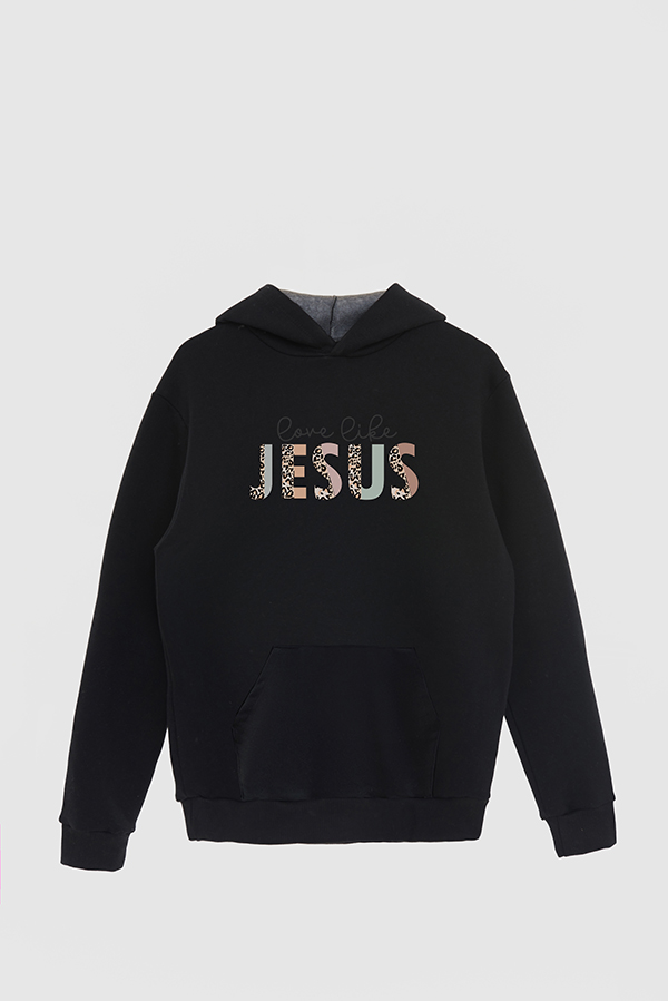 HOODIE ESTAMPADO CRISTIANO LOVE LIKE JESUS