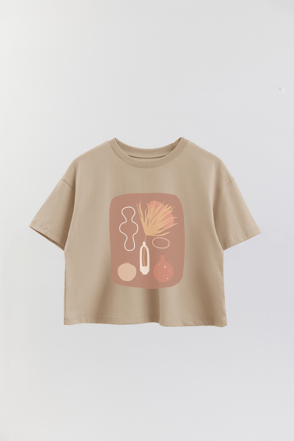 REMERA CROP ESTAMPADA ART 96