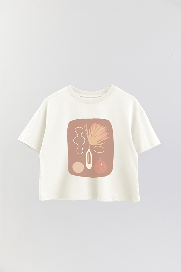 REMERA CROP ESTAMPADA ART 96