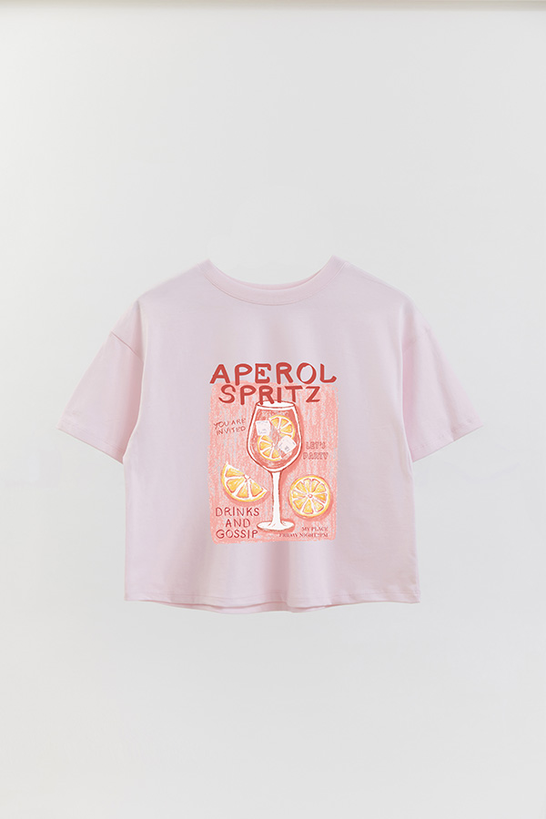 REMERA CROP ESTAMPADA APEROL 2