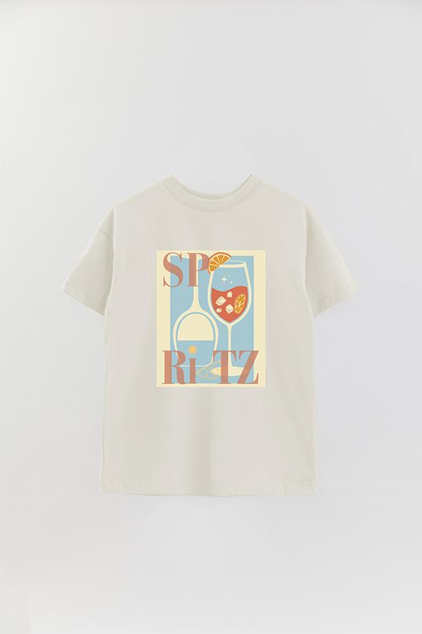 REMERA OVER ESTAMPADA CNV SPRITZ