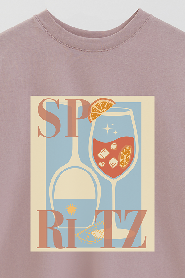 REMERA OVER ESTAMPADA CNV SPRITZ