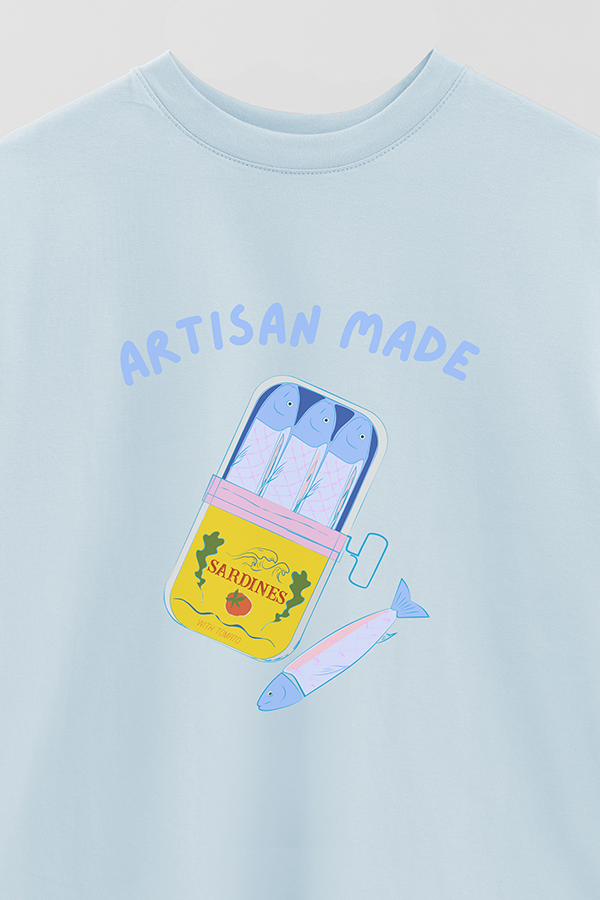 REMERA OVER ESTAMPADA ARTISAN MADE