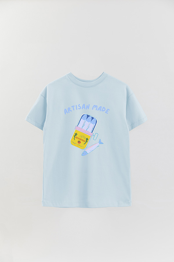 REMERA OVER ESTAMPADA ARTISAN MADE