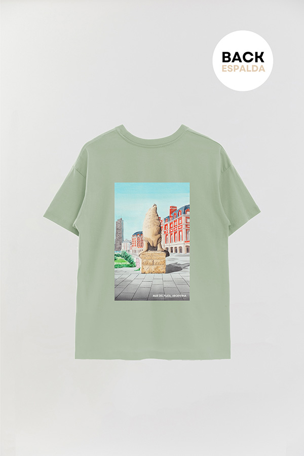 REMERA OVER ESTAMPADA ARG ART MAR DEL PLATA