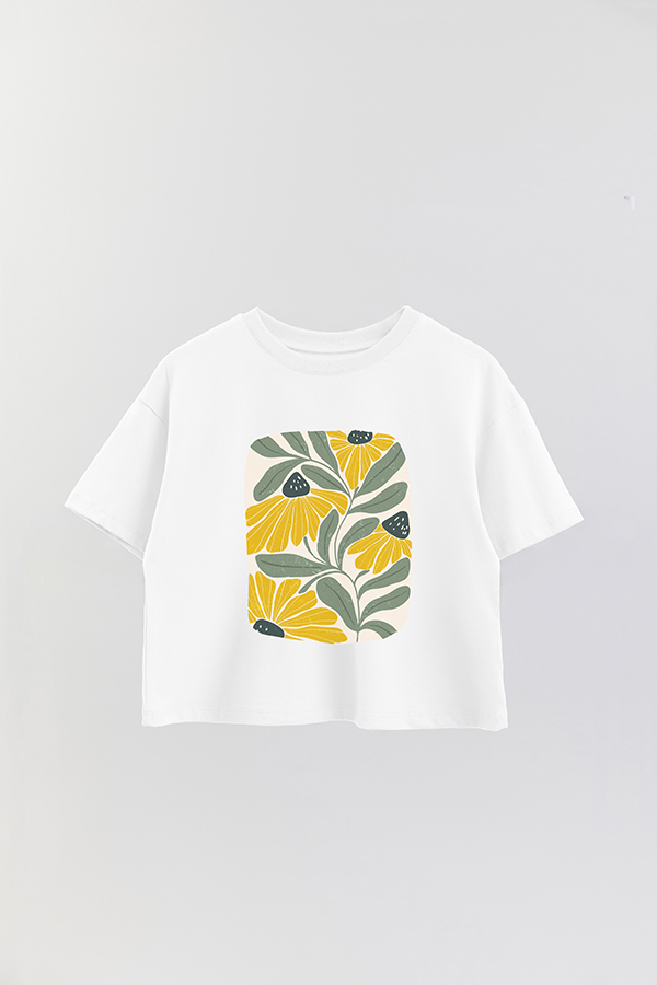 REMERA CROP ESTAMPADA ART 169