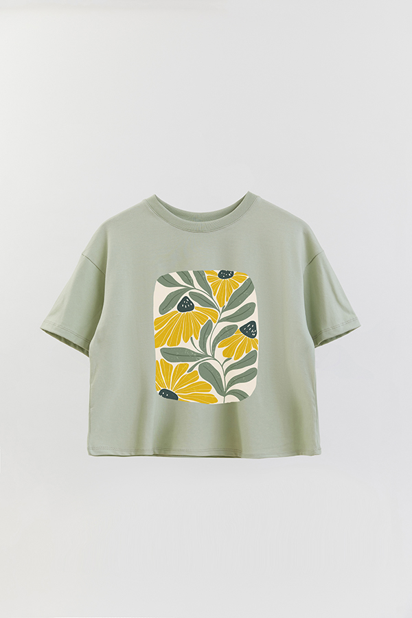 REMERA CROP ESTAMPADA ART 169